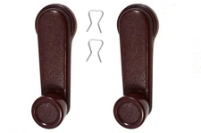 fits 1986 to 1994 Nissan D21 Window Crank Handle Left and Right Red Burgandy
