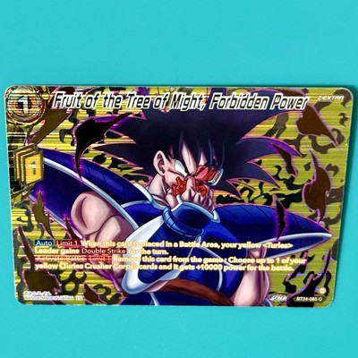 Fruit Tree Of Might Forbidden Power BT24 Gold Alt Art Dragon Ball CCG Turles DBZ