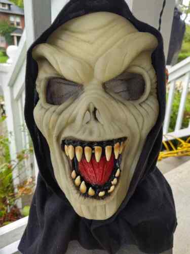 Zombie Scary Skull Full Head Mask Halloween Cosplay Party Prop Horror Latex - Picture 1 of 6