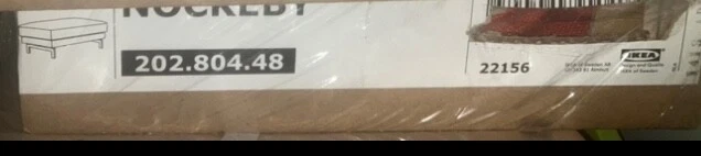 ¡OFERTA! FUNDA OTOMANA IKEA Nockeby, naranja óxido lino Blnd NUEVO reposapiés Nuevo en paquete Foto 2 de 4