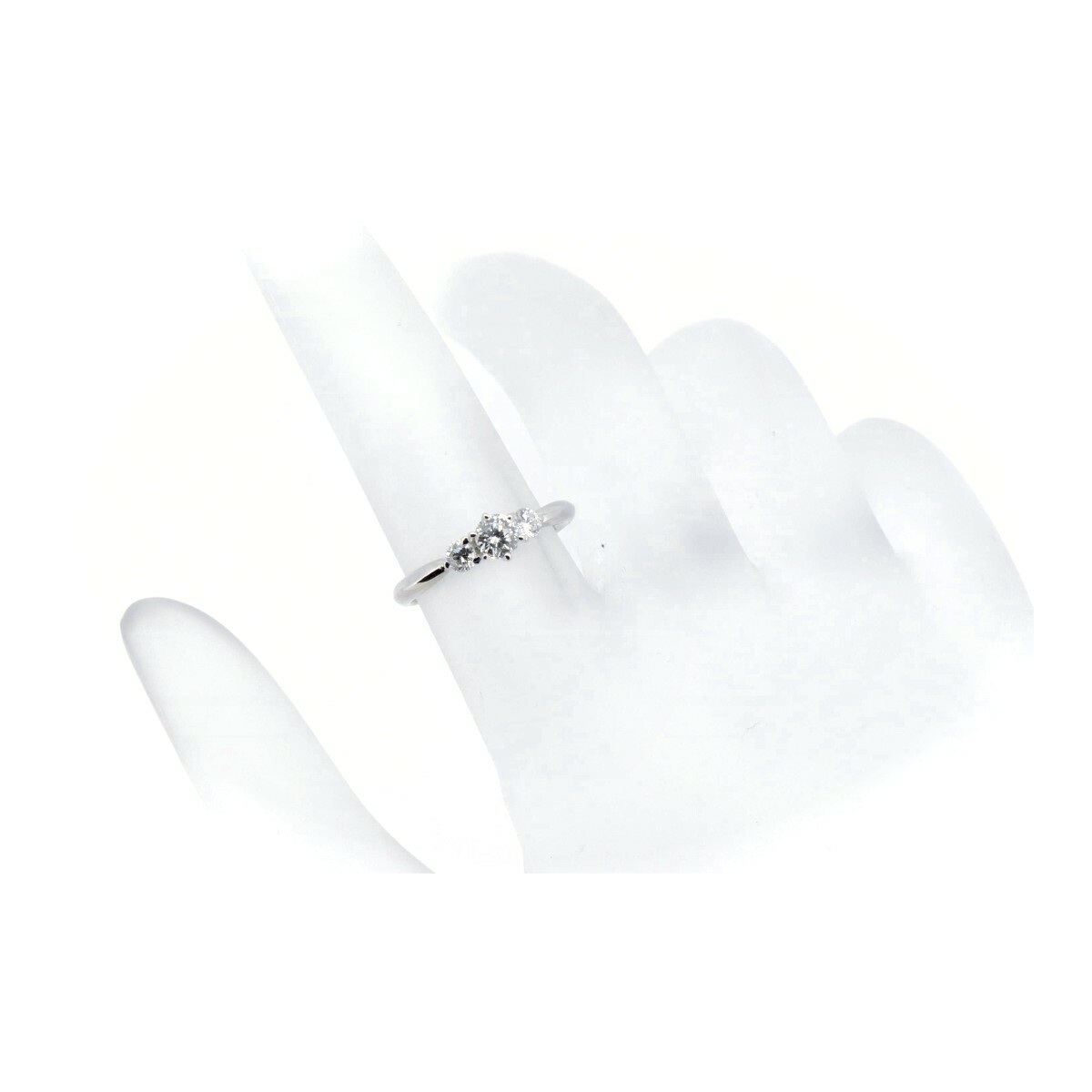 D&D144 Diamond Ring 0.23ct 0.16ct 4 (US Size) PT900