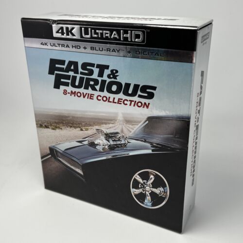 Fast & Furious: 8-Movie Collection 4K Ultra HD and Blu Ray Discs Box Set - Picture 1 of 7
