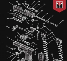 TekMat Handgun Cleaning Mat Springfield Armory XDs 11x17" Bench Mat