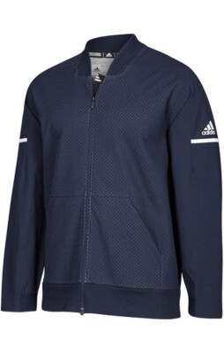 ADIDAS MEN'S TEAM SQUAD BOMBER JACKET CLIMALITE SPORT LIMITED EDITION Navy blue