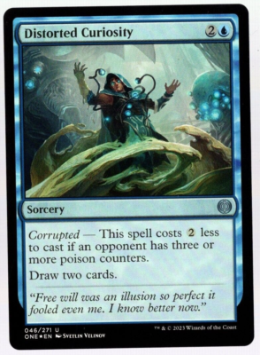 Distorted Curiosity 046/271 Uncommon Foil All Will Be One MTG Near Mint | eBay Distorted Curiosity 046/271 Uncommon Foil All Will Be One MTG Near Mint | eBay