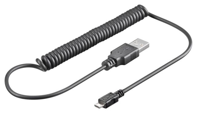 Micro USB Kabel Ladekabel Spiralkabel Datenkabel 1m dehnbar ausziehbar bis 1 0 m Micro USB Kabel Ladekabel Spiralkabel Datenkabel 1m dehnbar ausziehbar bis 1 0 m