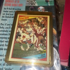 1984 Topps Football #124 Dan Marino Instant Replay RC Dolphins Surface Marks