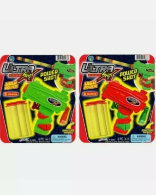 JA-RU Inc. Toys - Mad Lab - SET OF 2 ULTRA FOAM POWER SHOTS (Orange & Green)