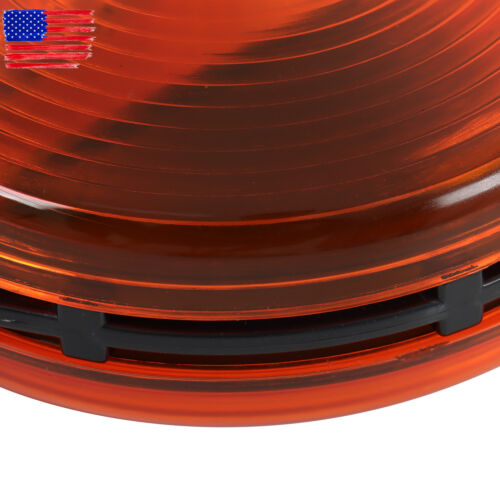 2 PCS Red/Amber Round Side Marker Light Lamp Dual Face Turn Signal For Tractor - Picture 9 of 11