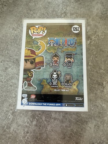 Funko POP! One Piece Armored Luffy #1262 Funko Shop Exclusive with protector - Picture 2 of 3
