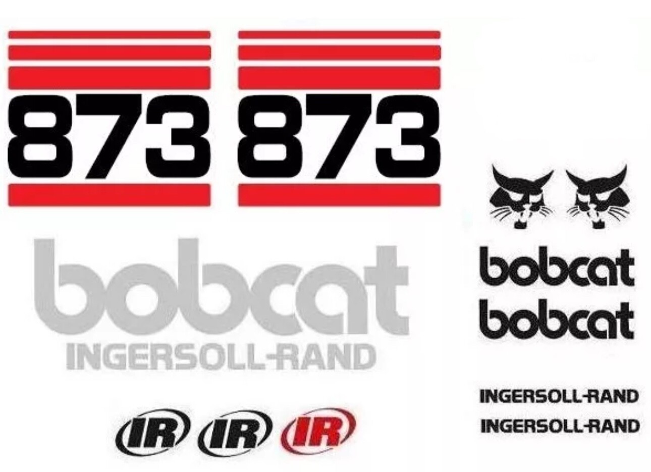 BOBCAT 873 Skid Steer Loader Full Decal Sticker Kit AO Replacement Set