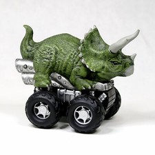 Jurassic World Zoom Riders Triceratops Pull-Back Powered Dinosaur Toy Car