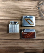 Set Of 3 Vintage Lighter 2 Ronson  1 DREAM Deluxe. Not Working 