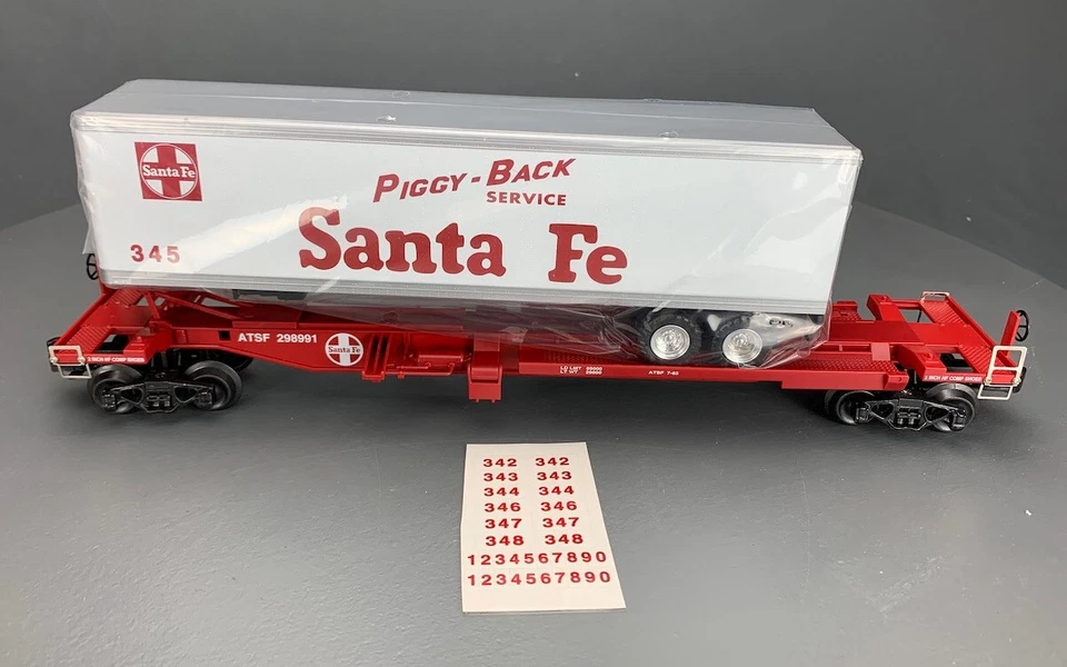 O Gauge K-Line 771-1051 Diecast ATSF Front Runner w/ATSF Trailer NIB! O1424 LZ - Image 2 of 4