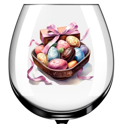 X12 Ostern Schokoladenschachtel Glas Vinyl Aufkleber Sticker Farbe am941