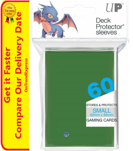 Ultra Pro Deck Protector Ultra PRO 60 Count Black Matte Card Sleeves - Small Size For Yugioh & Standard Cards, 62x89mm Ultra Pro Small Sleeves Ultra Pro Deck Protector Ultra PRO 60 Count Black Matte Card Sleeves - Small Size For Yugioh & Standard Cards, 62x89mm Ultra Pro Small Sleeves