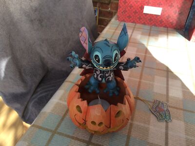 Super Rare Disney Tradition ''Stitch Pumpkin-happy Halloween'' Light Up 6'' Unboxed