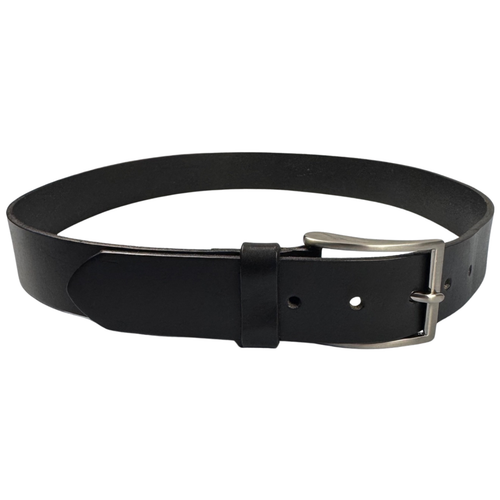 Wilsons Belt Mens Leather Pelle Studio Italian Leather Size 36 Black Silver USA - Picture 4 of 8