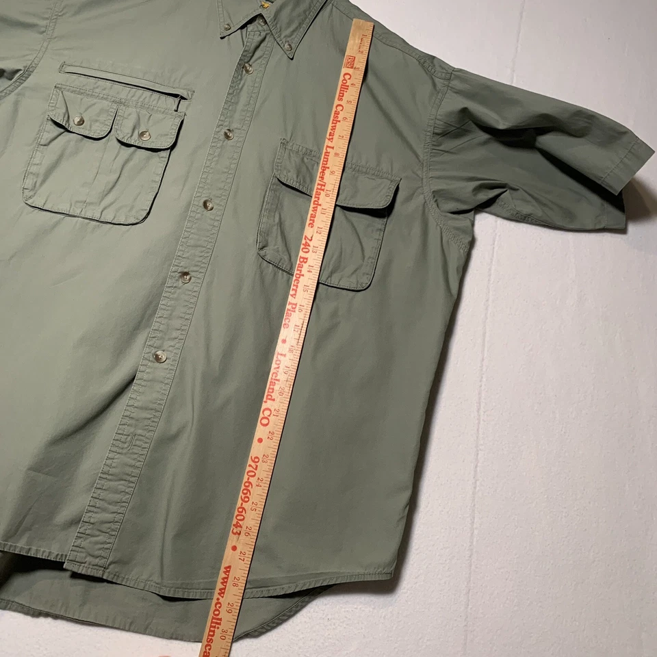 Cabelas fishing/camping shirt Outdoor Gear Mens L Vented Olive green - Image 4 of 4