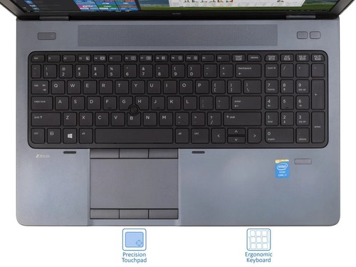 HP ZBook Workstation 15 Intel Core i7 4800MQ 256GB SSD+1TB HDD 32GB RAM WIN 10 - Picture 8 of 10