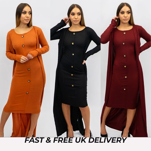 midi dress and duster