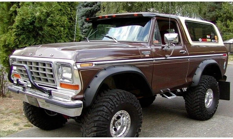 Guardabarros trasero Bushwacker 20014-11 negro recortado para Ford Bronco 1978-1979 Foto 4 de 4