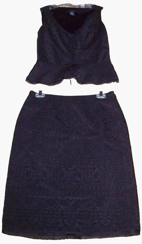 The Limited Pencil Skirt & Top Sz S Black Evening Lace Knit Dress Casual Outfit - Picture 11 of 11