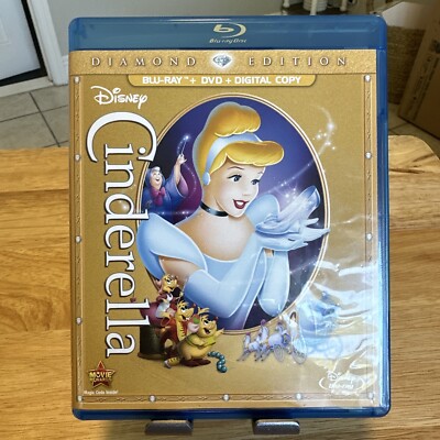 Disney Diamond Edition Cinderella 2012 Blu-Ray DVD Digital