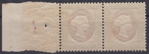 == Ad Helgoland Mi. 8F Coppia Bordo Pagina Non Timbrato, Kat. == - Foto 2 di 2