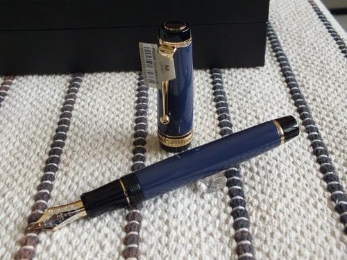 Pilot Custom Ebonite Urushi Deep Blue No.30 18K Fountain Pen DHL DDP