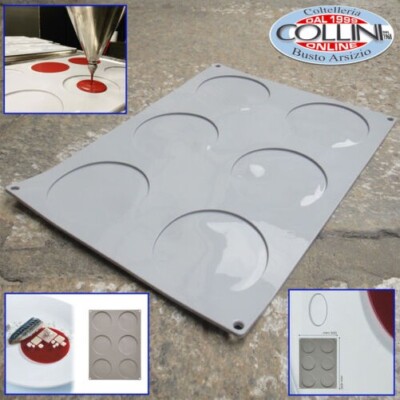 Pavoni - Silicone mold Gourmand Line Large Disc by P. Griffa - 6 servings...