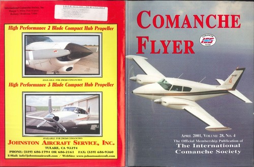 Comanche Flyer Magazine Apr 2001 Short Landing Wobbling Couplings Backseat IFR - Imagen 8 de 8