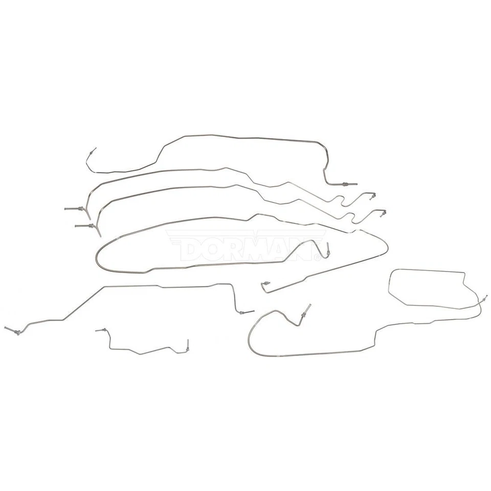 Kit de línea de freno de acero inoxidable Dorman para 99-02 cabina extendida Silverado Sierra 2500HD Foto 2 de 4