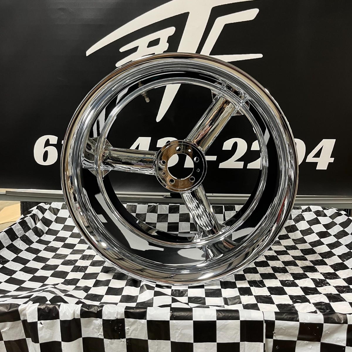 CLEARANCE 300 FAT TIRE CHROME GEN 1 REPLICA REAR WHEEL 99-07
