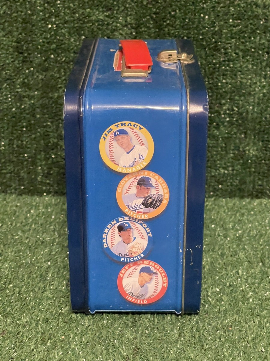 2002/2003 Los Angeles Dodgers Farmer John Tin Lunch Box Vintage