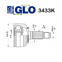 Kupplung Antriebswelle Seite Radnabe Rover 200 - 400 GLO FüR GVC1053