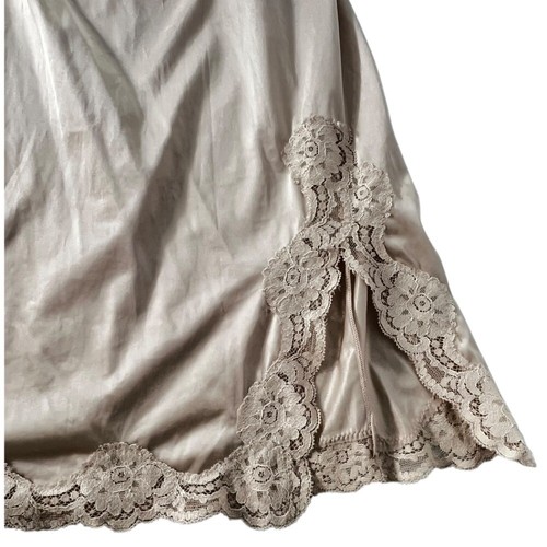 Vassarette Underneath It All Vintage Half Slip Small Lace Champagne Antron USA - Bild 5 von 9