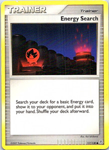 Energy Search 117/130 Regular Pokemon Diamond & Pearl Moderate Play 
