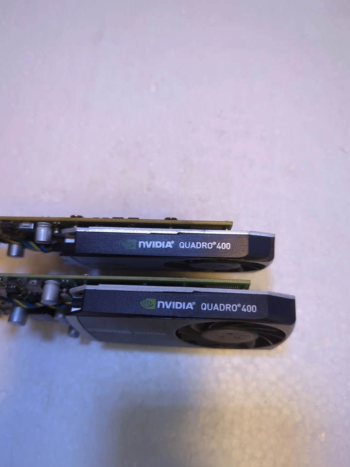 2X  Dell HWGX0 nVidia QUADRO 400 512MB DVI Display Port PCIE Graphics Card-  - Image 2 of 4