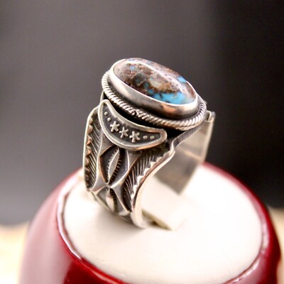 Signed Native American Gary Reeves Bisbee Turquoise Sterling 