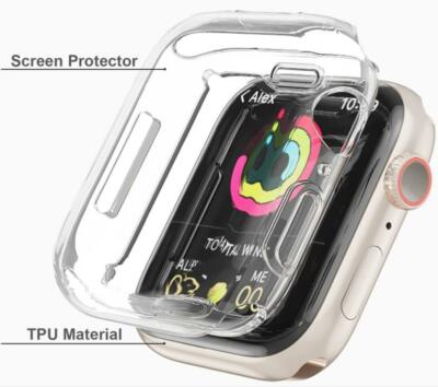 Screen Protector Case TPU For Apple Watch Series 2/3/4/5/6/7/8  38/40/44/41/45MM