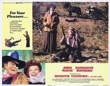 ROOSTER COGBURN Original Lobby Card 7 John Wayne Katharine Hepburn