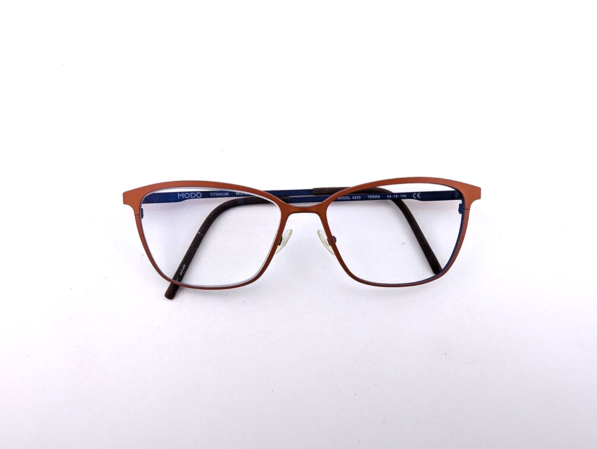 Modo Eyeglasses, Frames Only, 4233 Terra, 54-15-140, Titanium