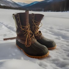 L.L. Bean Bean Boots Duck Boot Men 6 Women s 8 Waterproof USA Made Unlined