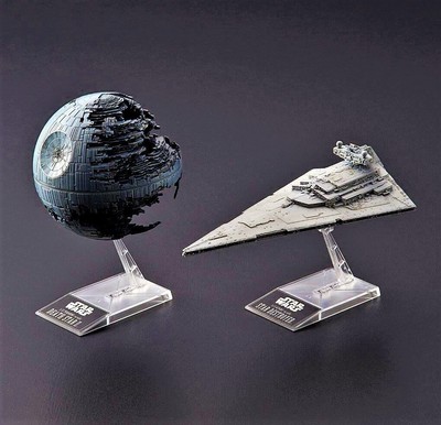 Revell 1/14500 Scale Bandai Death Star II Star Destroyer Model Kits Pack (01207)