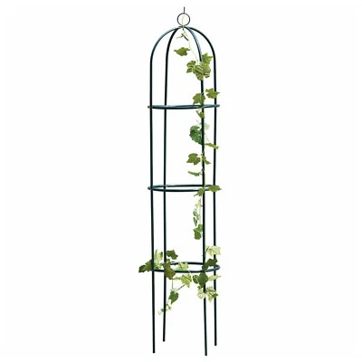 1.9m Outdoor Garden Metal Obelisk Climbing Plant Support Frame Trellis New