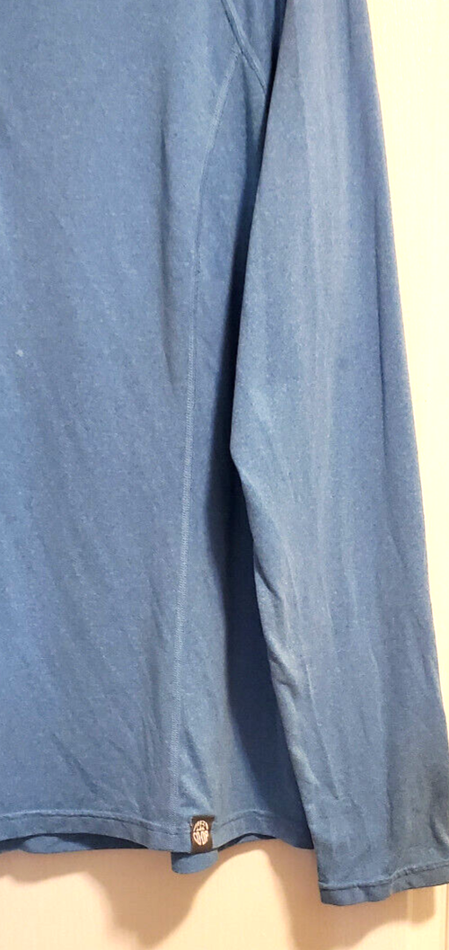 トップス rei REI CO-OP Lt.Blue Poly-Spandex Knit Top XXL Long Slvs, 8
