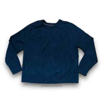 Banana Republic Sweater Men's XL Blue Italian Merino Yarn By Baruffa Crew  Neck