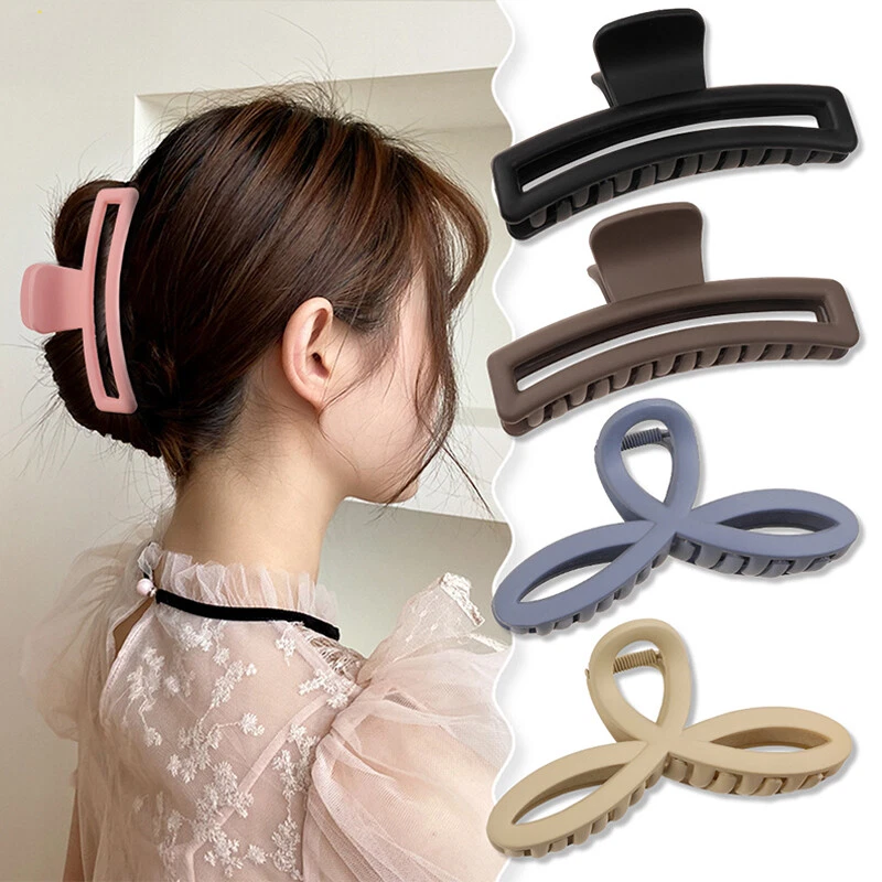 Womens Large Hair Claw Acrylic Hair Clip Shark Clip Barrette Hair  Accessories ❤