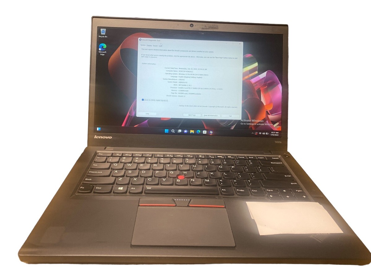 訳あり LENOVO ThinkPad T450 Intel Core i5-5300U メモリ4GB 